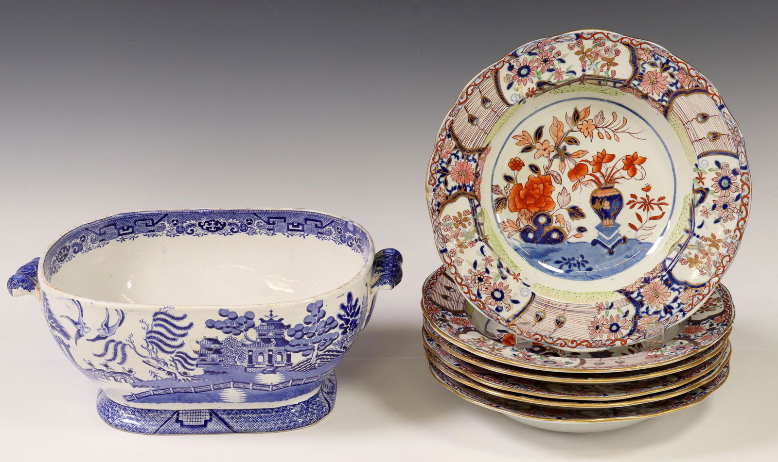 7) ENGLISH STAFFORDSHIRE & MASON'S IRONSTONE WARES (1 of 5)