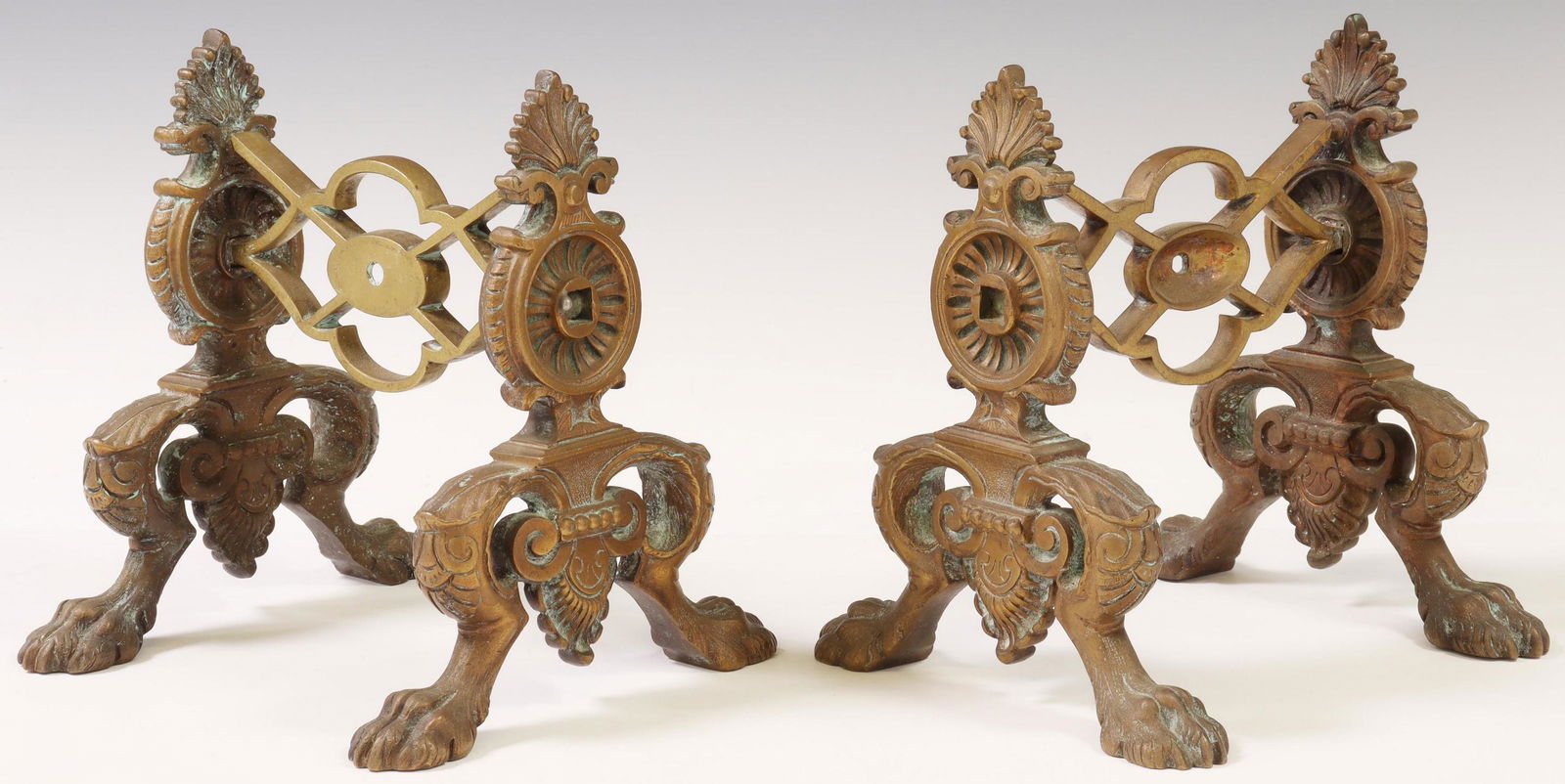(2) ARCHITECTURAL SHELL & PAW FEET BRONZE ELEMENTS (1 of 3)