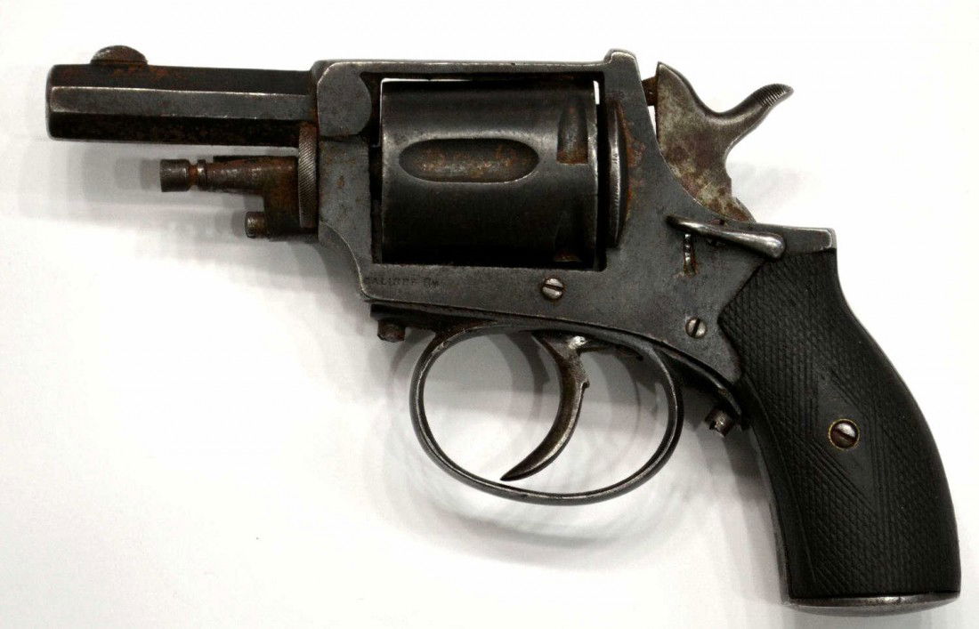 328 ANTIQUE 8MM WEBLEY BULLDOG STYLE REVOLVER