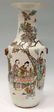 530: LARGE CHINESE QING ENAMELED PORCELAIN VASE