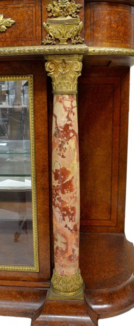 FRENCH DISPLAY SERVER, MARBLE COLUMNS, ORMOLU - 3