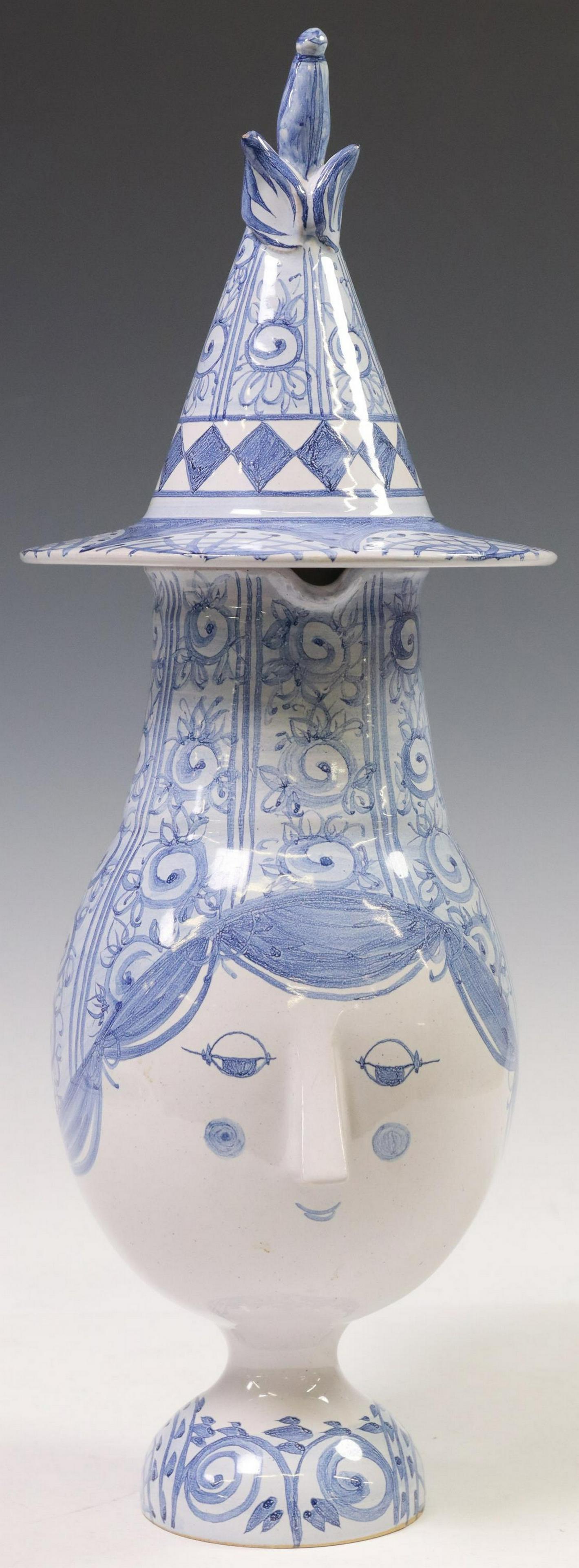 BJORN WIINBLAD (D.2006) FIGURAL PITCHER & COVER (1 of 6)