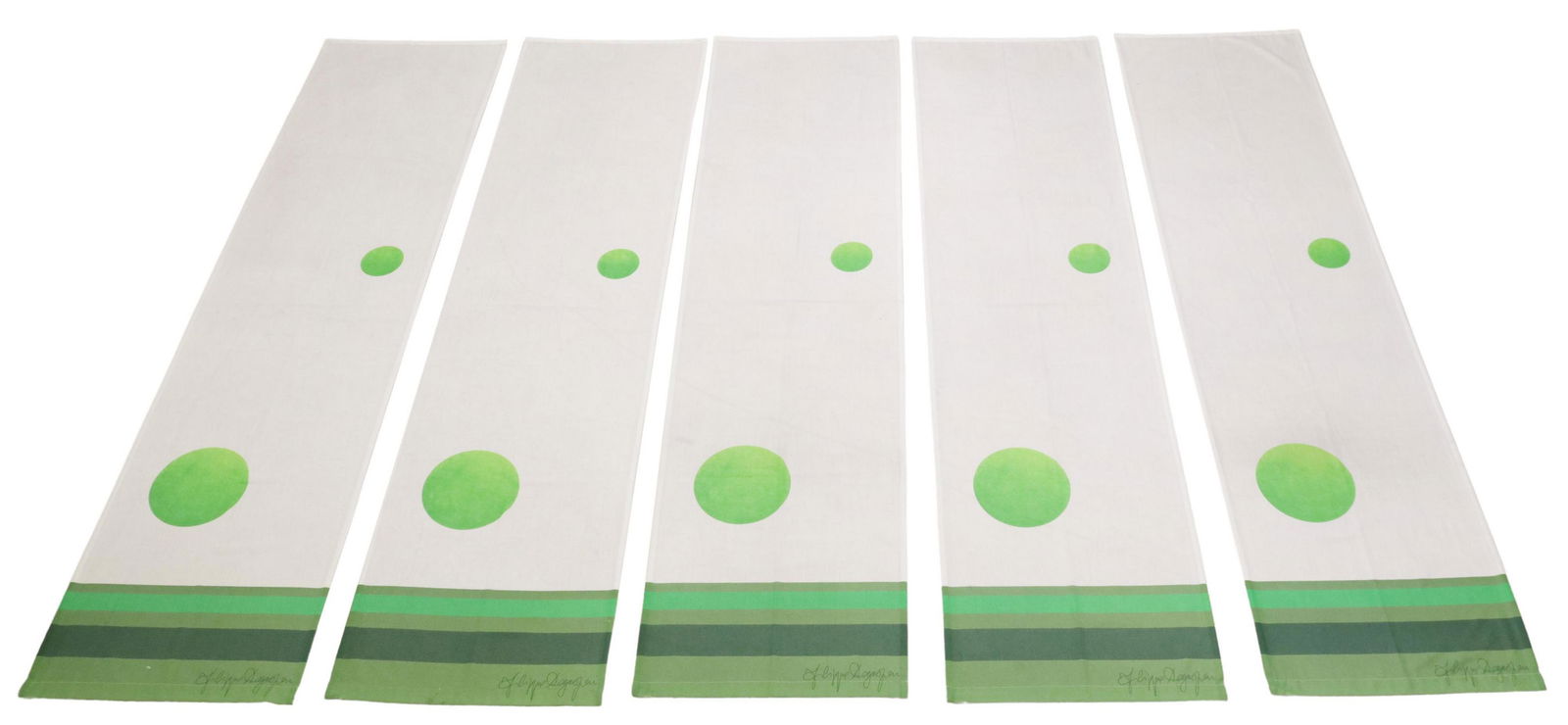 (5) ITALIAN MODERN DESIGNER FABRIC CURTAIN PANELS (1 of 3)