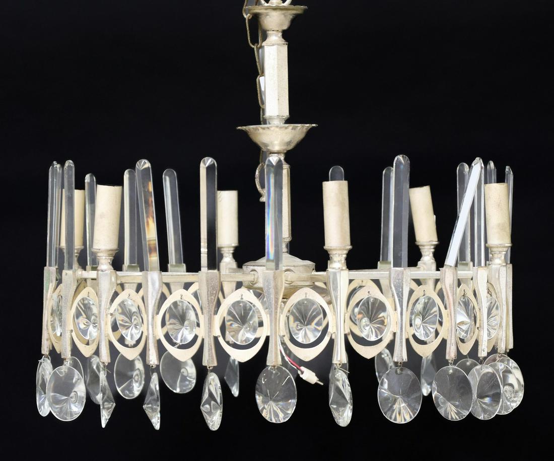 GAETANO SCIOLARI MID-CENTURY SIX-LIGHT CHANDELIER (1 of 2)