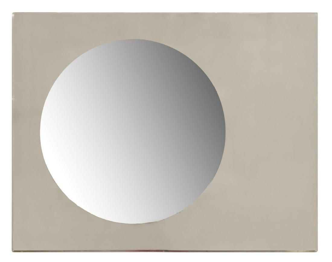 ITALIAN MID-CENTURY MODERN SMOKE GLASS MIRROR (1 of 3)
