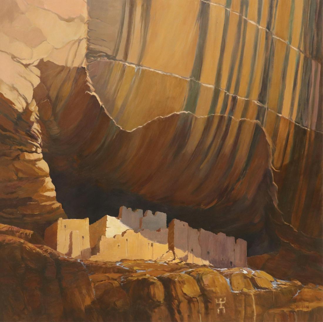 DIANA BALABAN (B.1935) CANYON DE CHELLY, 48" X 48" (1 of 4)