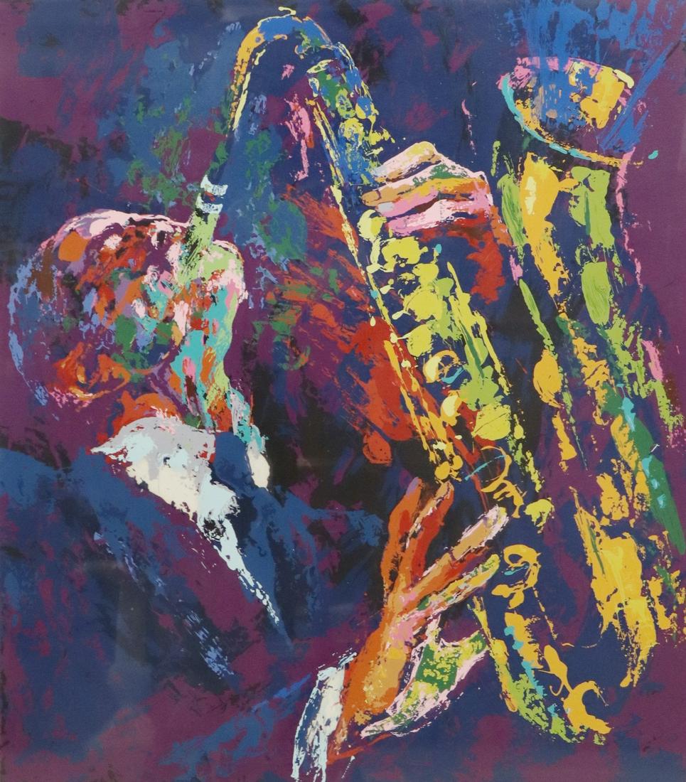 LEROY NEIMAN (D.2012) SIGNED SERIGRAPH 'SAX MAN' (1 of 5)