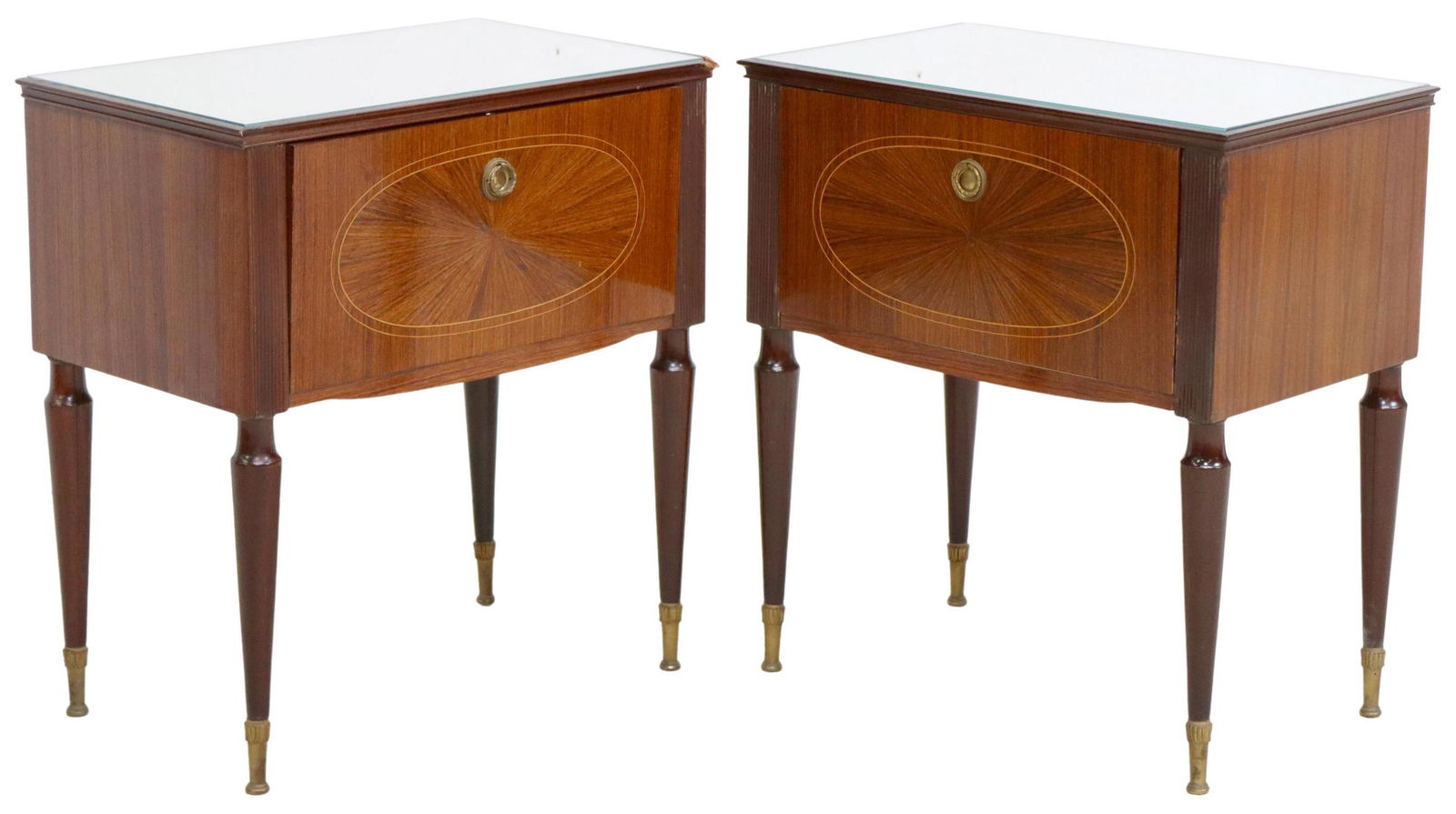 2) ITALIAN MID-CENTURY MODERN MIRRORED NIGHTSTANDS (1 of 5)