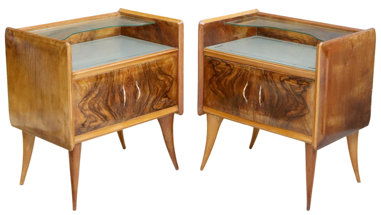 (2) ITALIAN MID-CENTURY MODERN BEDSIDE CABINETS (1 of 5)