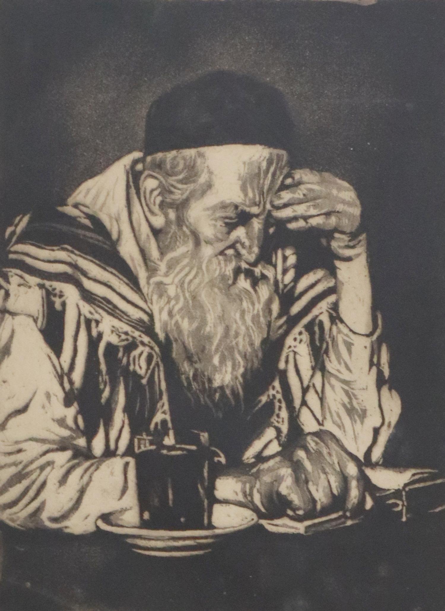 JOSEPH MARGULIES (1896-1984) ETCHING 'THE SEEKER' (1 of 4)