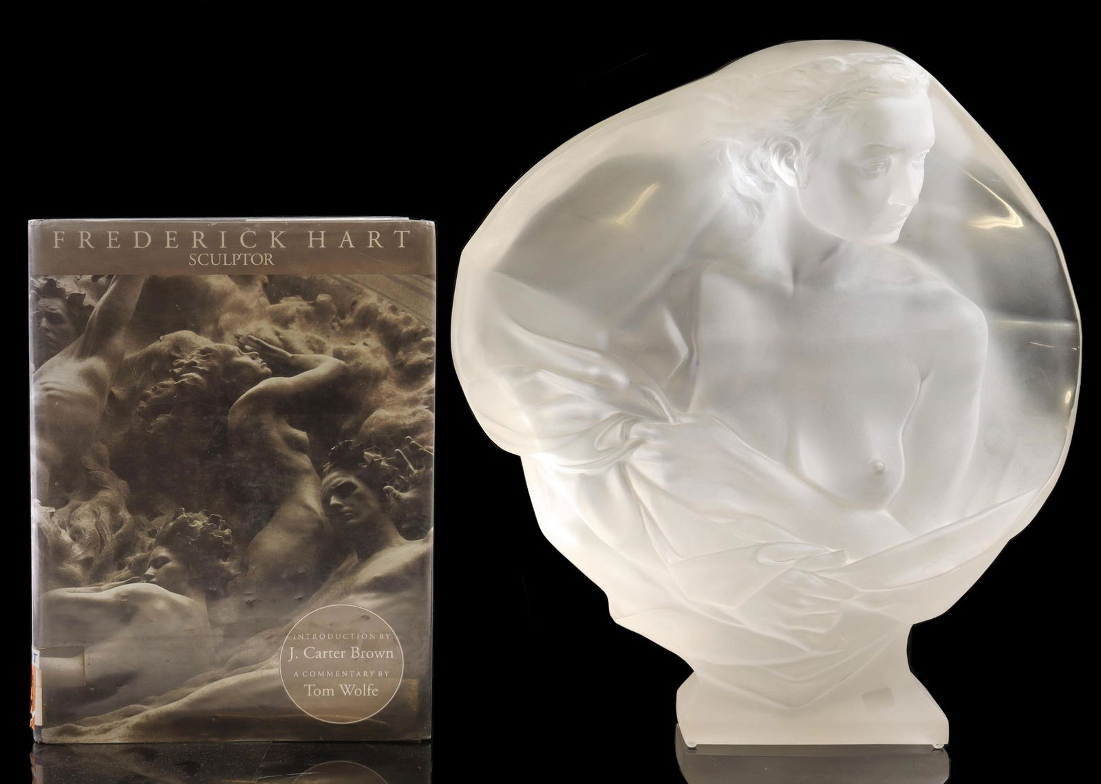 2) FREDERICK HART (D1999) ACRYLIC SCULPTURE & BOOK (1 of 10)
