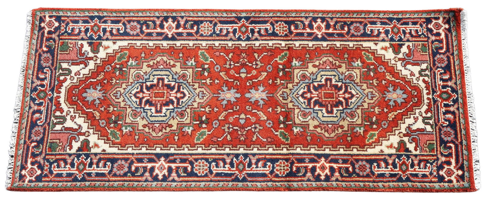 HAND-TIED INDO-SERAPI RUNNER, 5'11" X 2'7" (1 of 3)