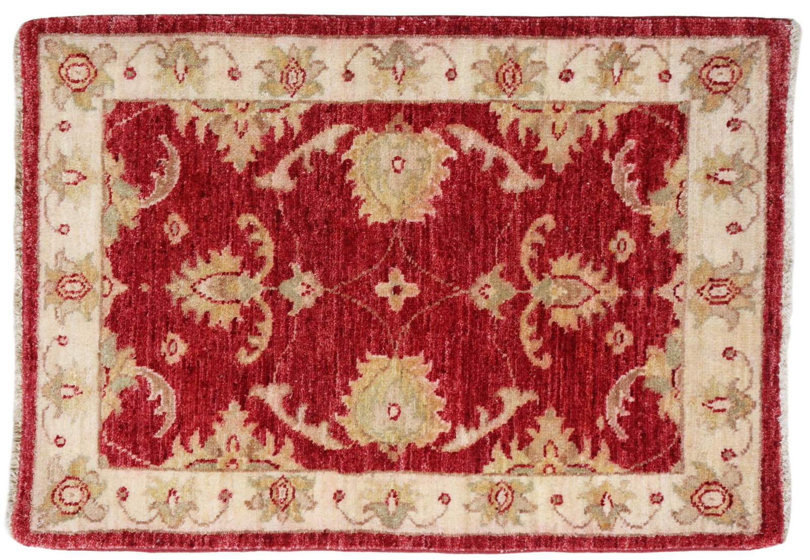 HAND-TIED PESHAWAR RUG, PAKISTAN, 2'11" X 2'1": Hand-tied Peshawar rug, Pakistan, approx 2'11"l, 2'1"w **Please Note: All of the rugs offered in this auction would likely benefit from a professional cleaning. Estate rugs may show some wear and impe