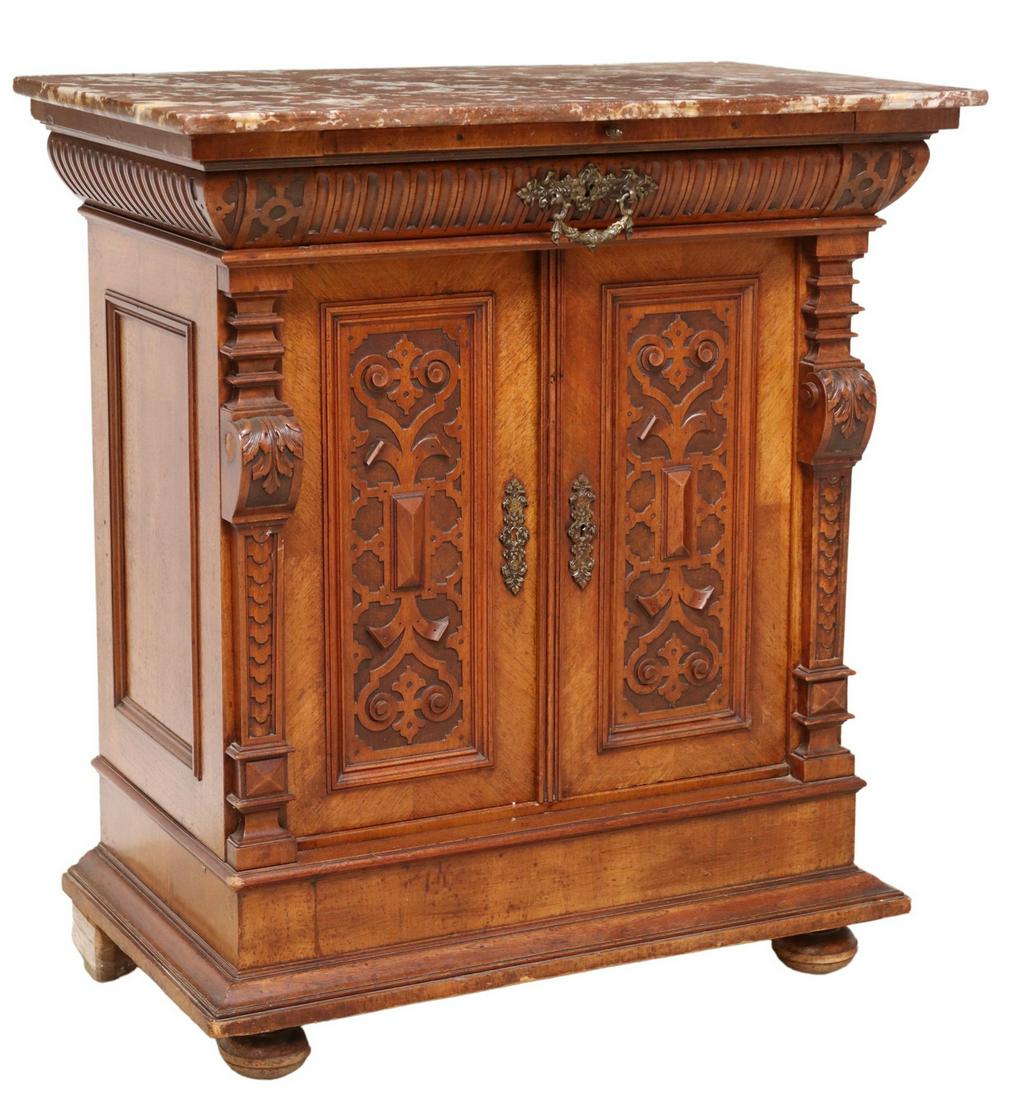 FRENCH HENRI II STYLE CONFITURIER CABINET (1 of 7)