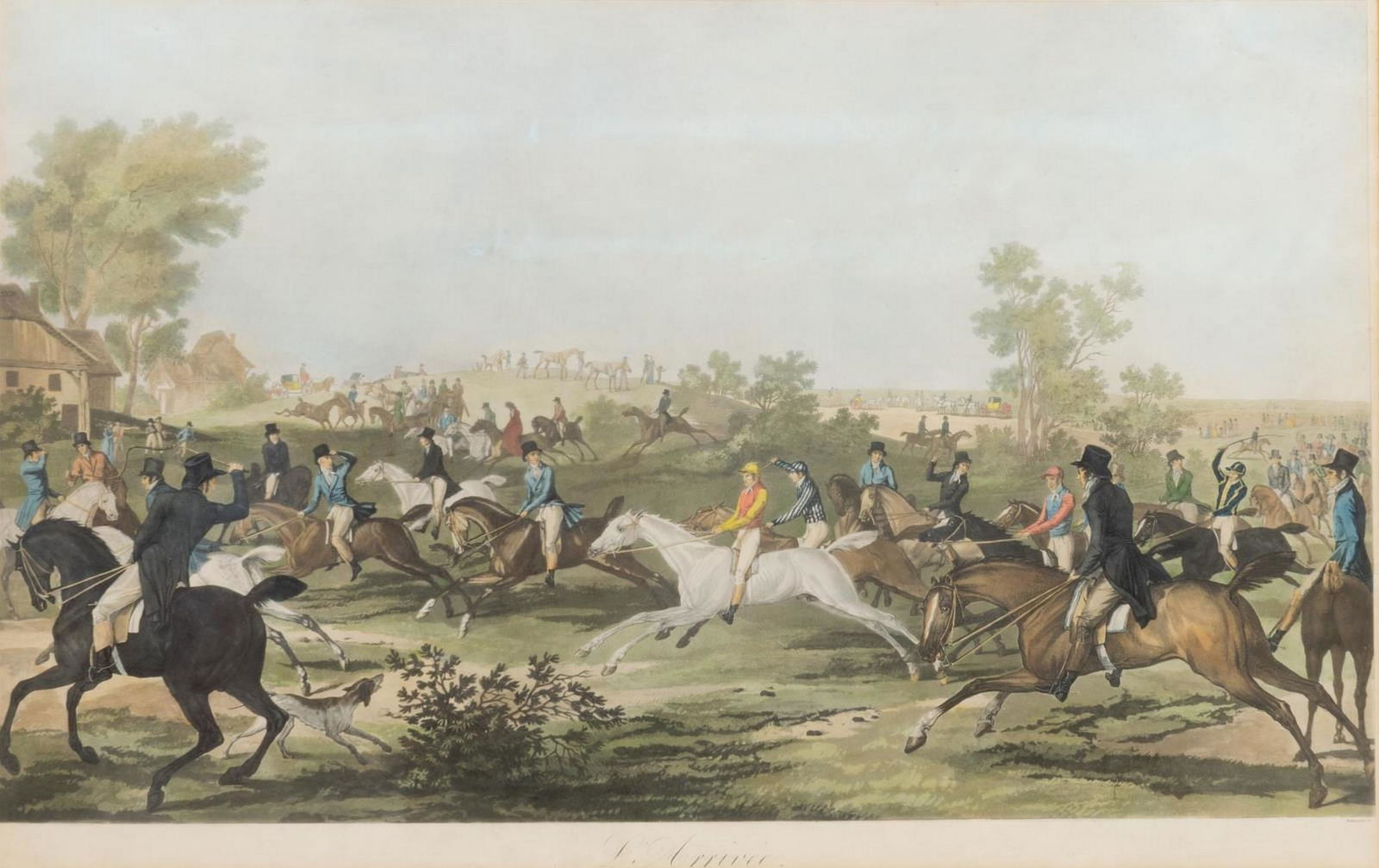 AFTER CARLE VERNET (D.1836) L'ARRIVEE, HORSE RACE (1 of 4)