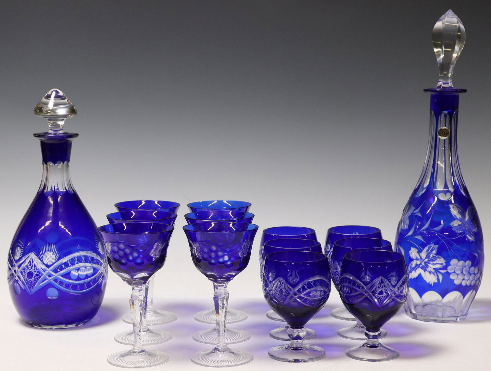 (14) COBALT FLASH CUT-TO-CLEAR LIQUEUR SERVICES (1 of 5)