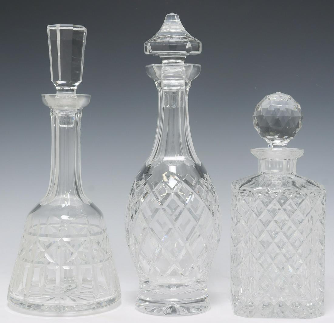 (3) WATERFORD & OTHER CUT CRYSTAL DECANTERS (1 of 3)