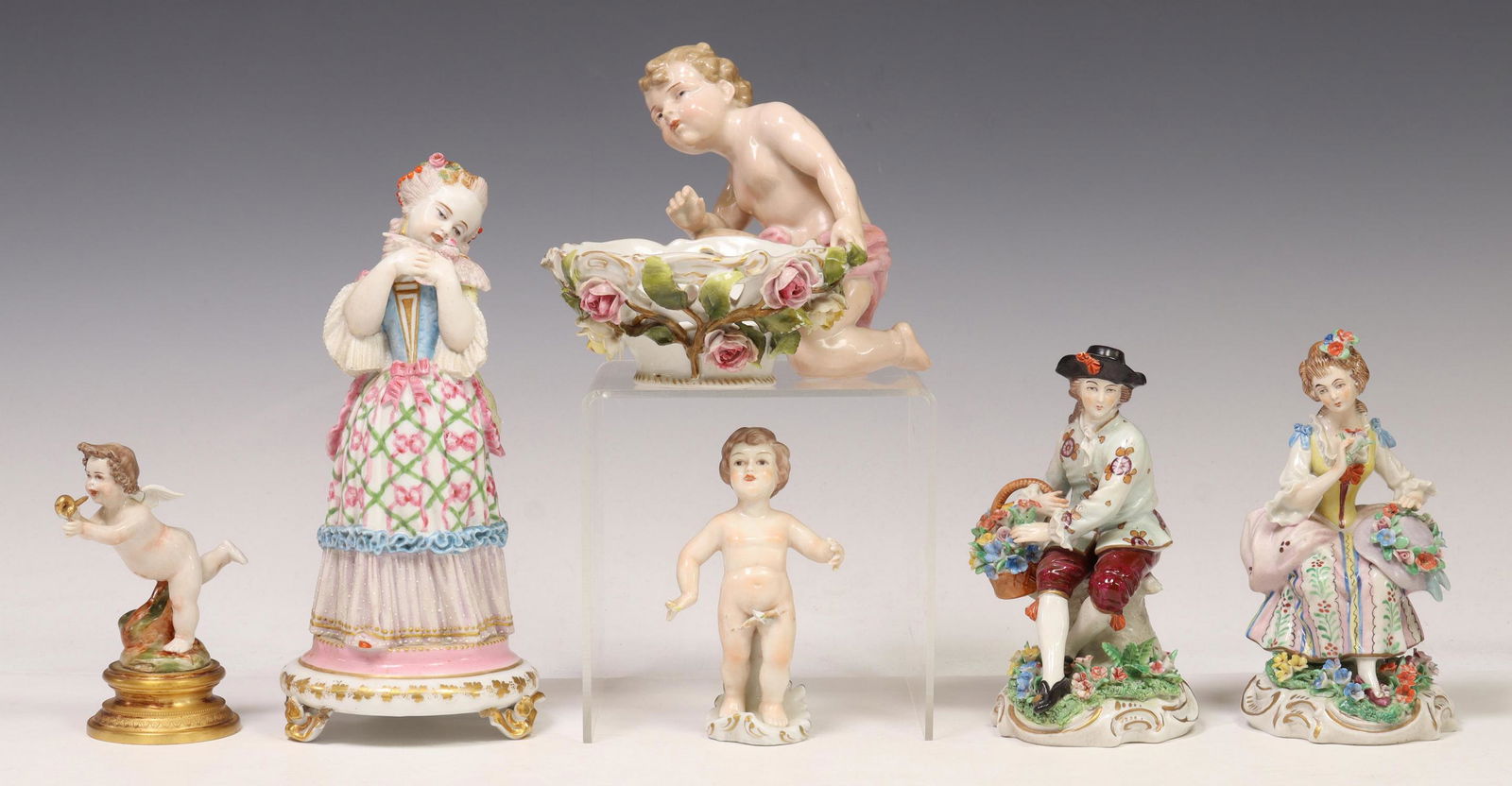 (6) CONTINENTAL PORCELAIN FIGURES (1 of 8)