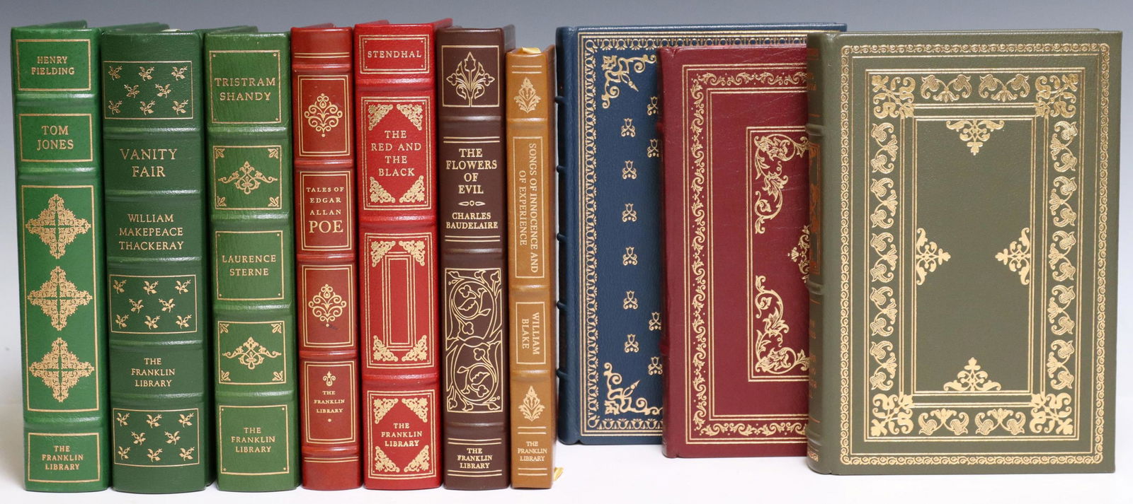 (10) FRANKLIN LEATHER-BOUND LIBRARY SHELF BOOKS (1 of 7)