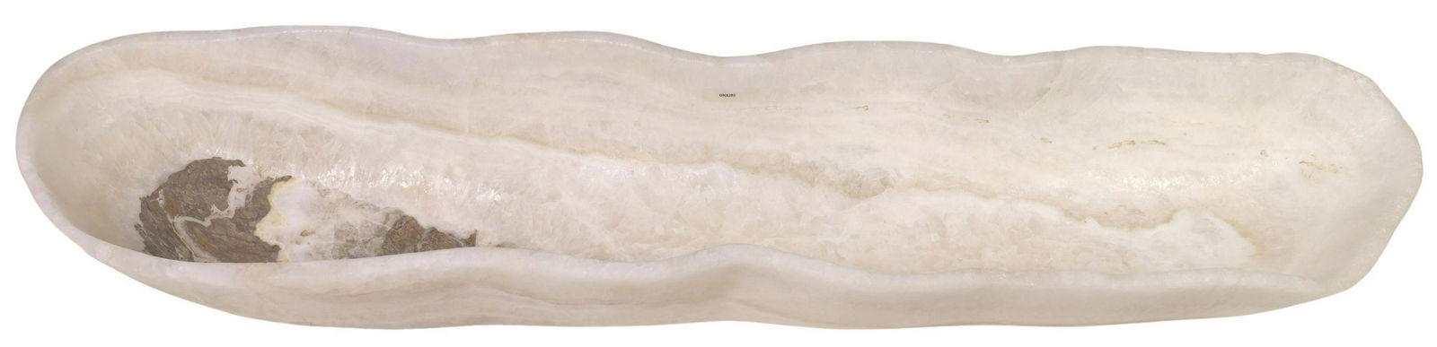 LARGE NATURAL EDGE ONYX BOWL, 39"L (1 of 5)