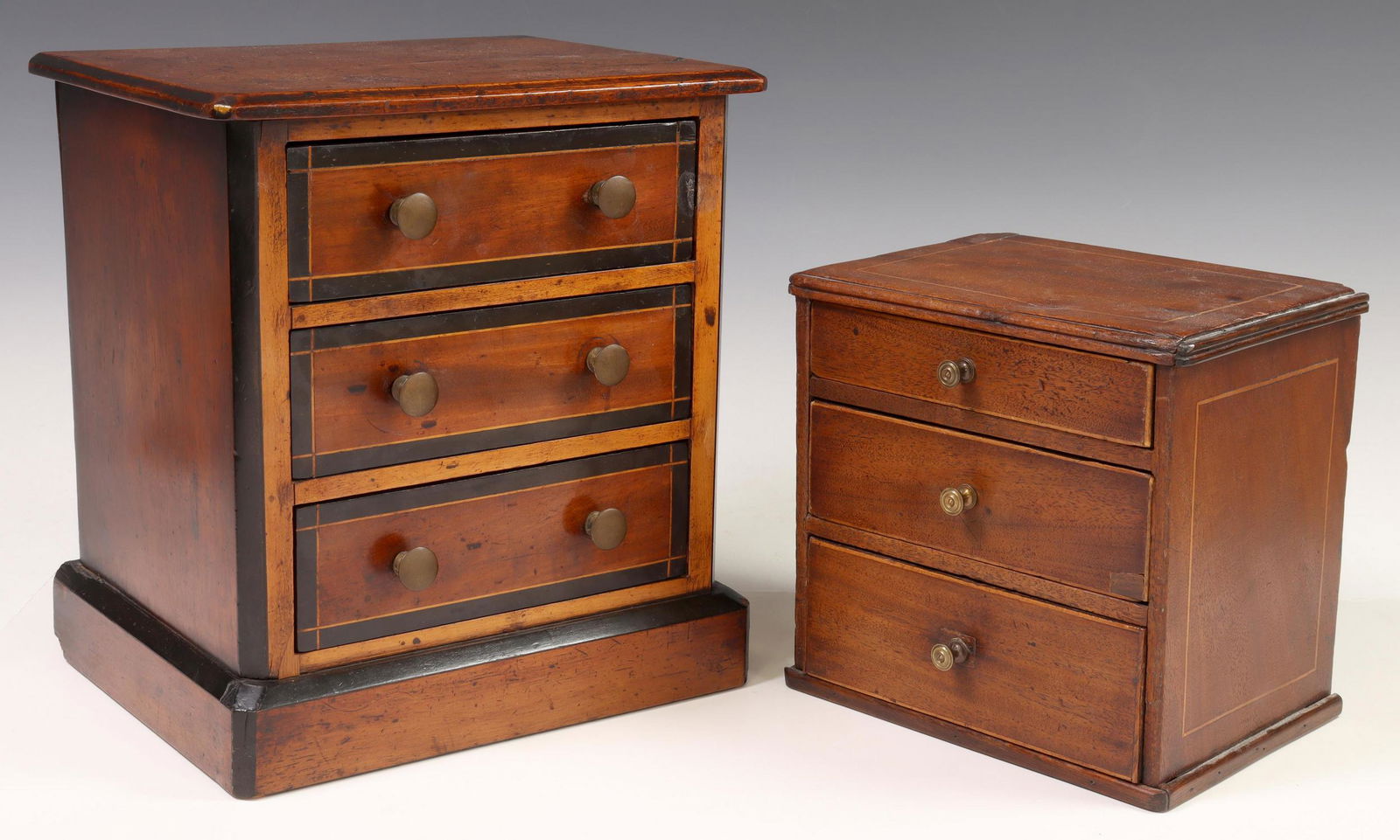 (2) AMERICAN MINIATURE CHEST OF DRAWERS (1 of 6)