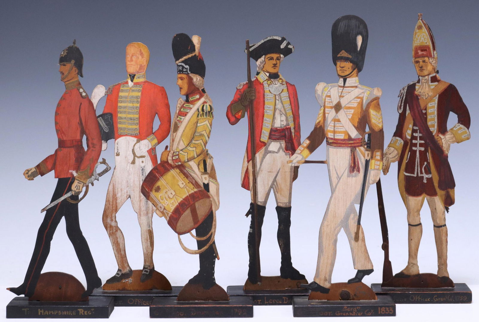 6) E.HOWELL (BRITISH B.1891) PAINTED WOOD SOLDIERS (1 of 5)