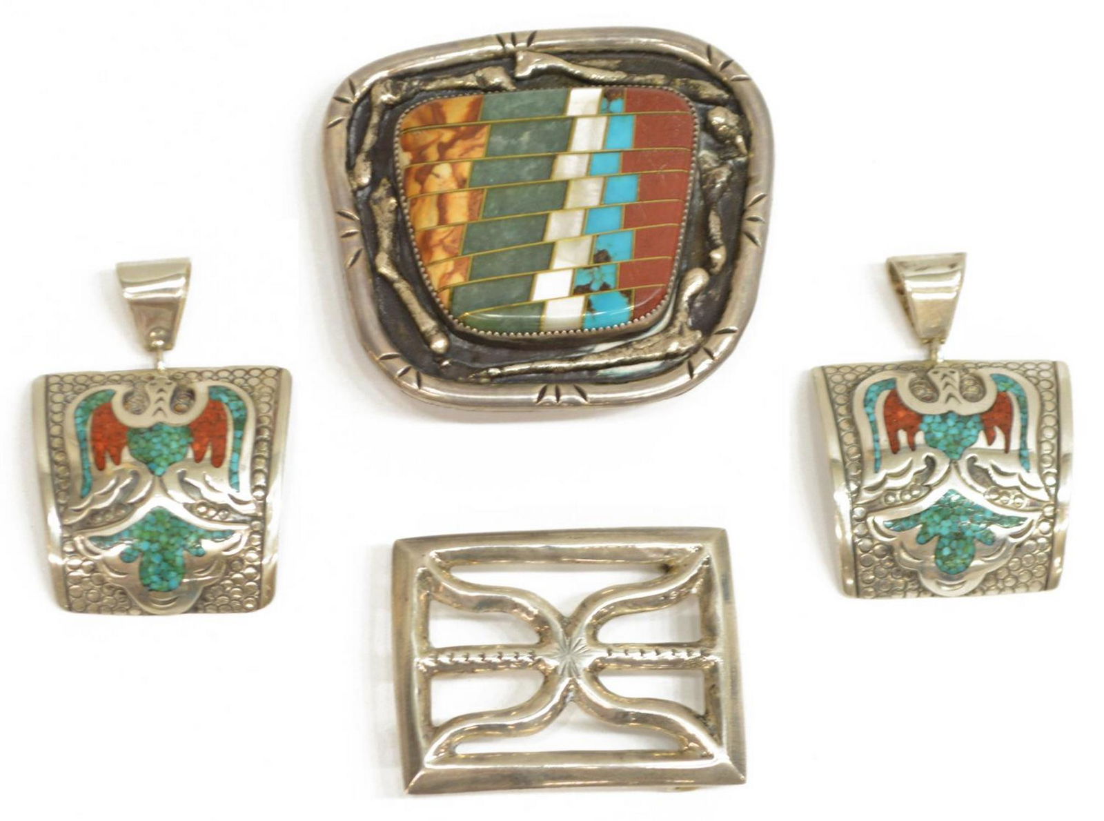 (4) SOUTHWEST TURQUOISE, MOP, STONE SET JEWELRY (1 of 2)