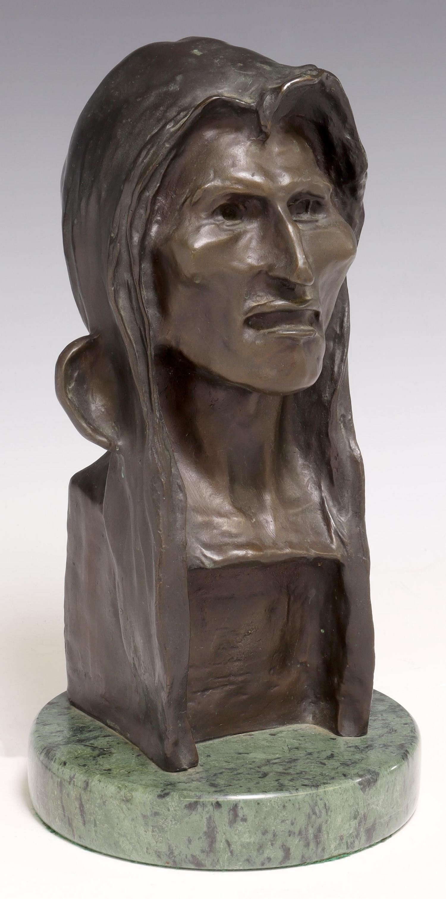 After Frederic Remington Bronze, 'the Savage' Auction