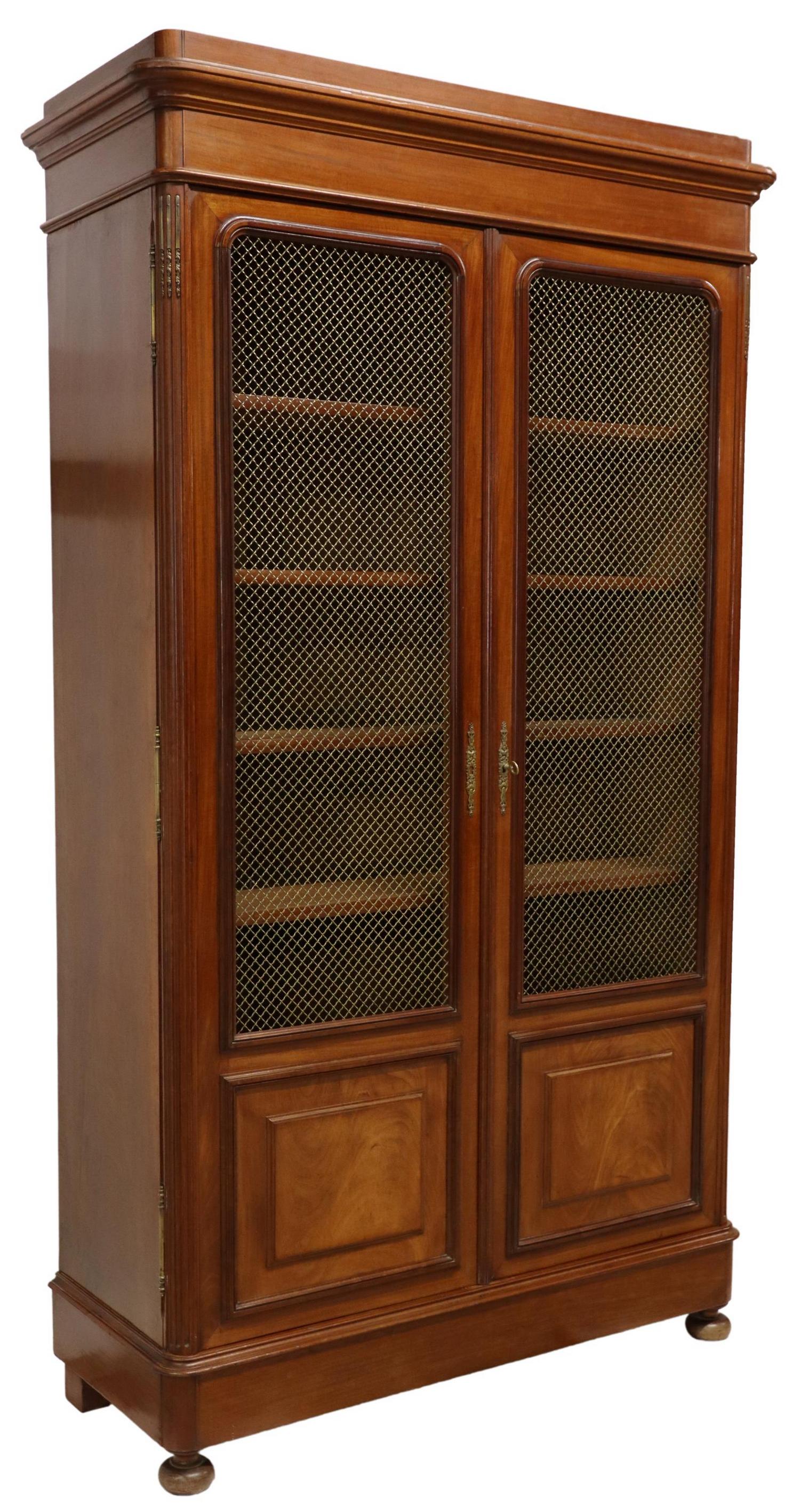 FRENCH NEOCLASSICAL LIBRARY BOOKCASE (1 of 4)