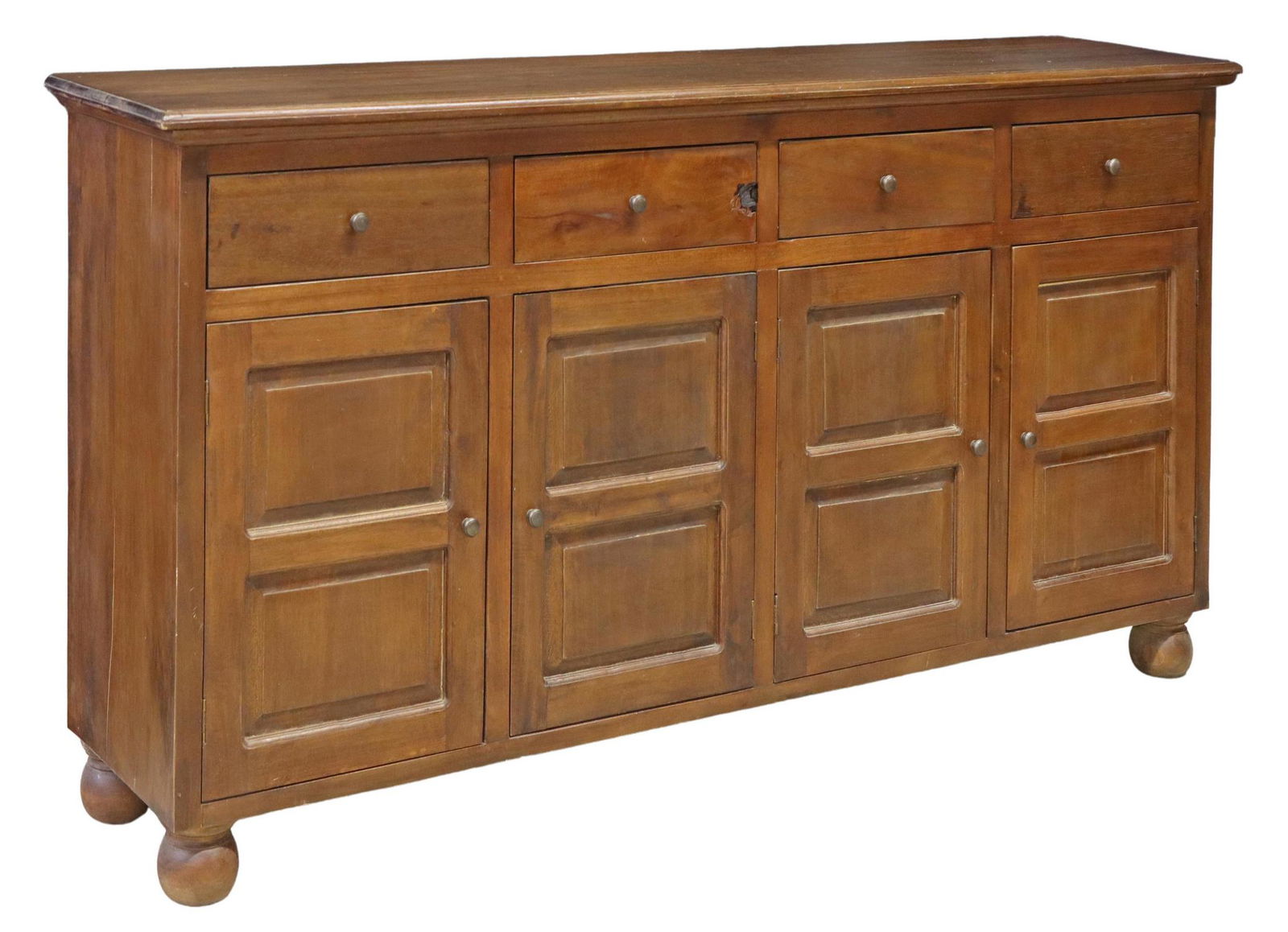 RUSTIC PANELED WOOD SIDEBOARD (1 of 6)