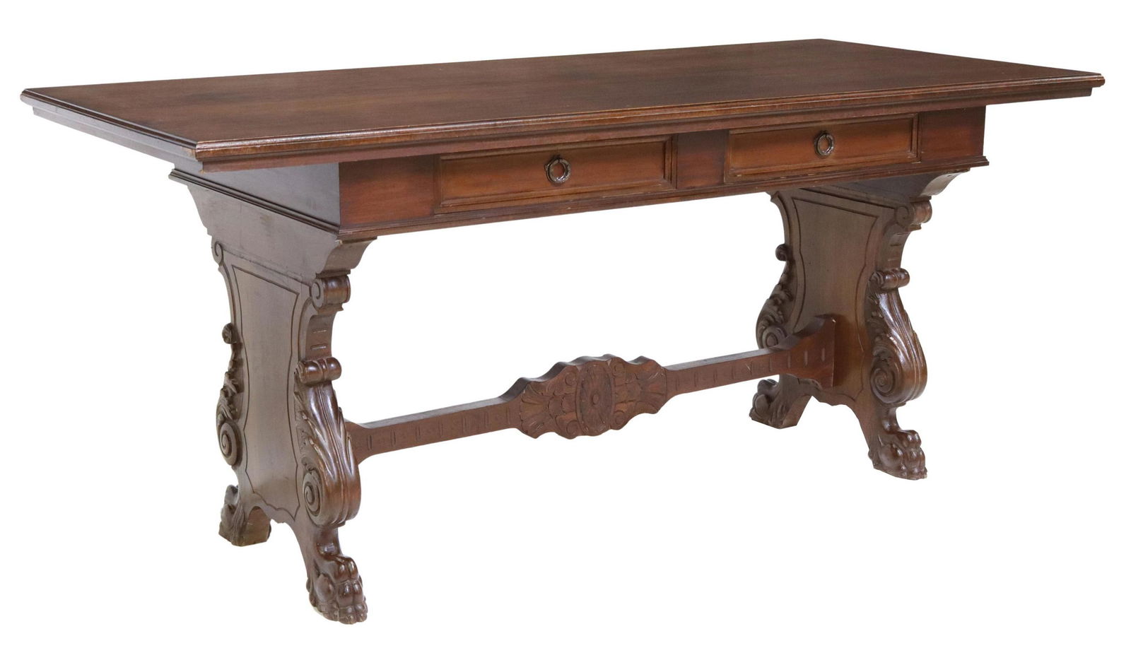 ITALIAN RENAISSANCE REVIVAL WRITING DESK (1 of 6)
