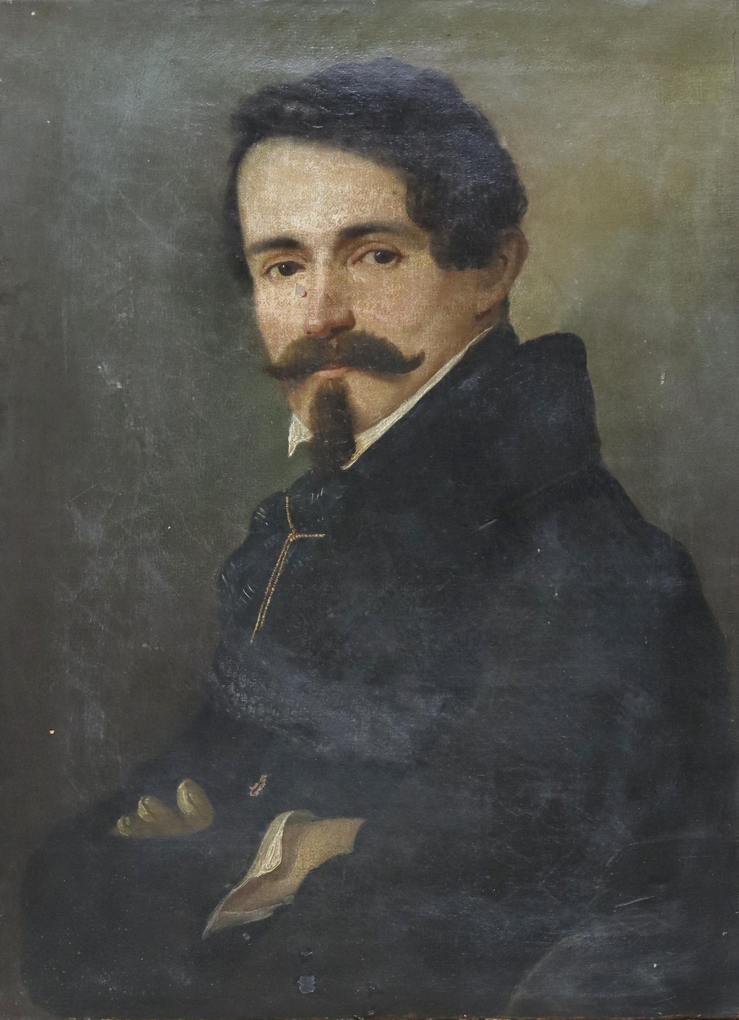 FRAMED OIL PAINTING PORTRAIT OF A GENTLEMAN (1 of 3)