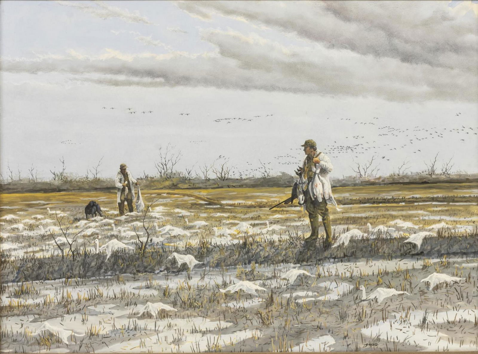 DAVID DRINKARD (1948-2016) GOOSE HUNT, 30" X 40" (1 of 4)