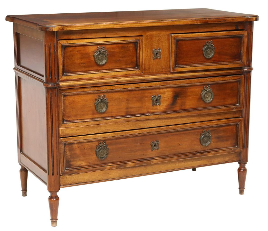 FRENCH LOUIS XVI STYLE FOUR-DRAWER COMMODE (1 of 5)
