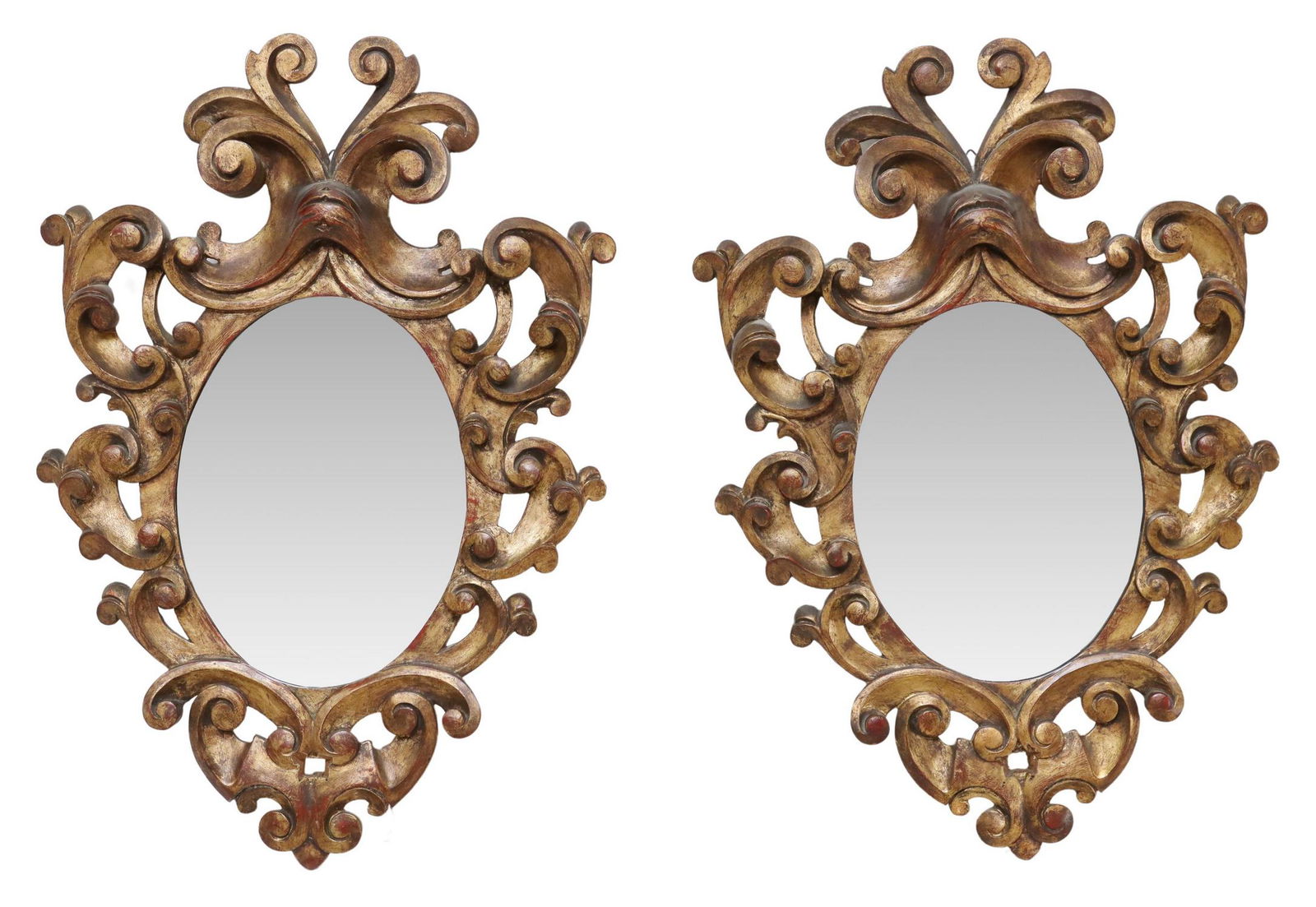 (2) ITALIAN BAROQUE STYLE GILT MIRRORS (1 of 3)
