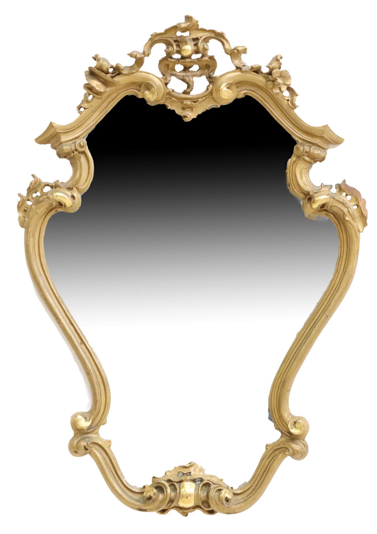 LOUIS XV STYLE GILT-PAINTED WALL MIRROR (1 of 3)