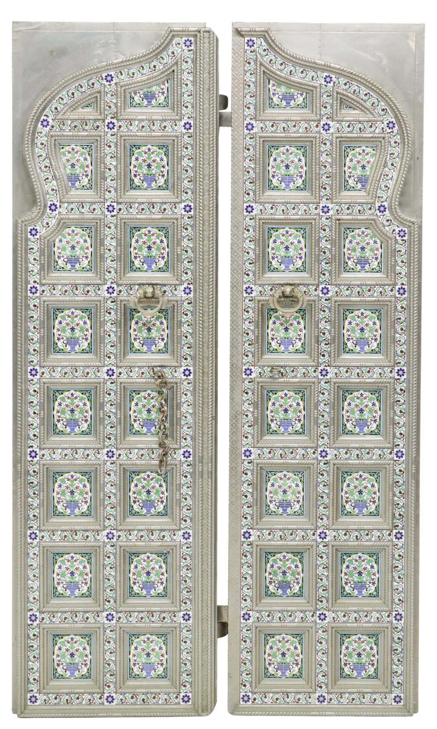 (2) ENAMELED METAL-CLAD ARCHITECTURAL DOORS, INDIA (1 of 3)