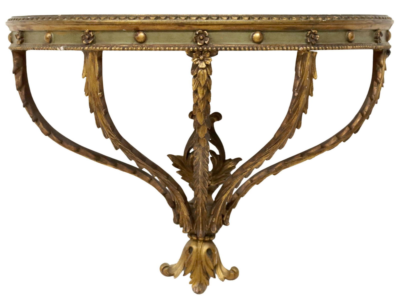 ITALIAN GILT-PAINTED FOLIATE WALL BRACKET/ CONSOLE (1 of 4)