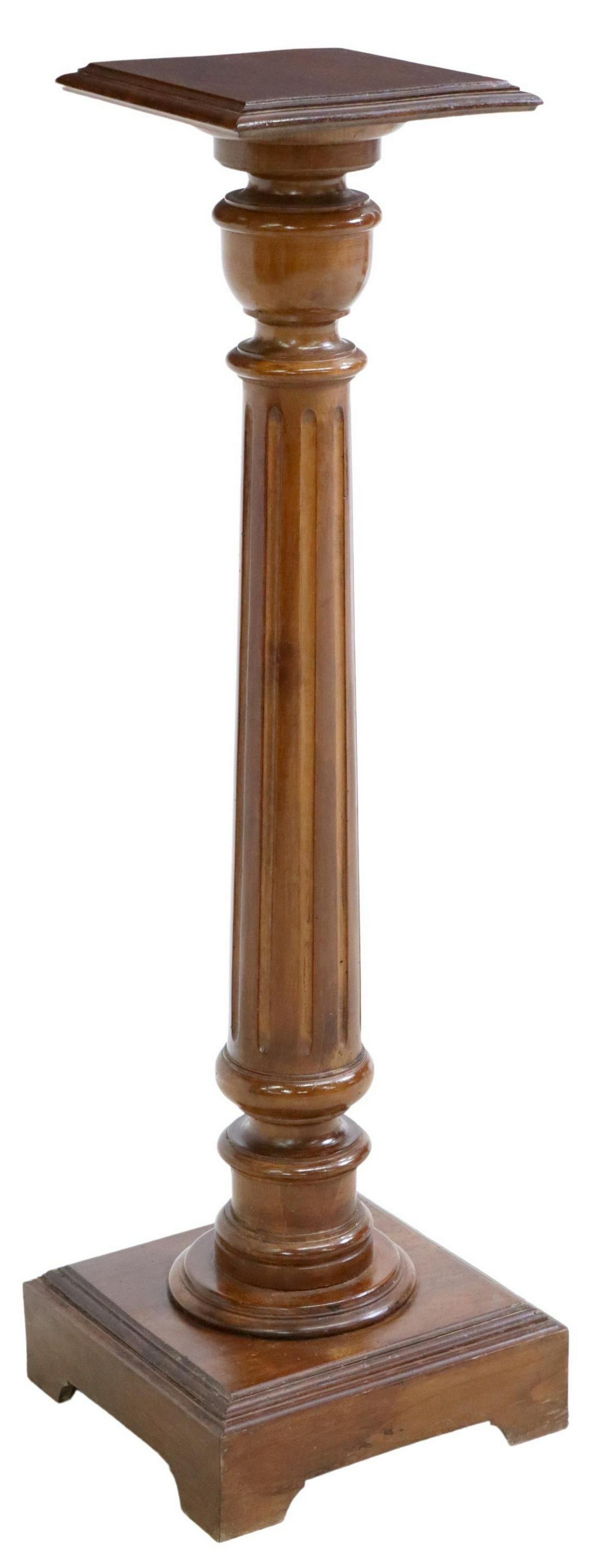 ITALIAN CLASSICAL CARVED WALNUT PEDESTAL STAND (1 of 4)