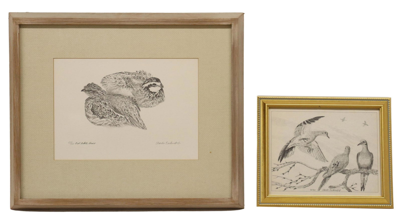 (2) CHARLES BECKENDORF (TX) FRAMED PRINTS ON PAPER (1 of 6)