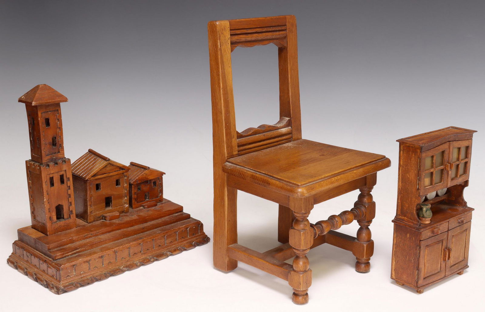 (3) CONTINENTAL TABLE DECOR, MINIATURE SIDEBOARD (1 of 4)