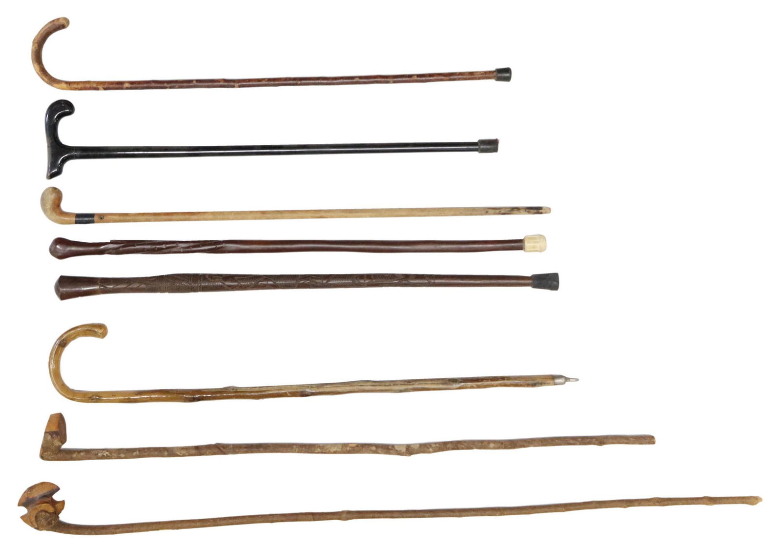 (8) COLLECTION OF WALKING STICKS/ CANES (1 of 4)