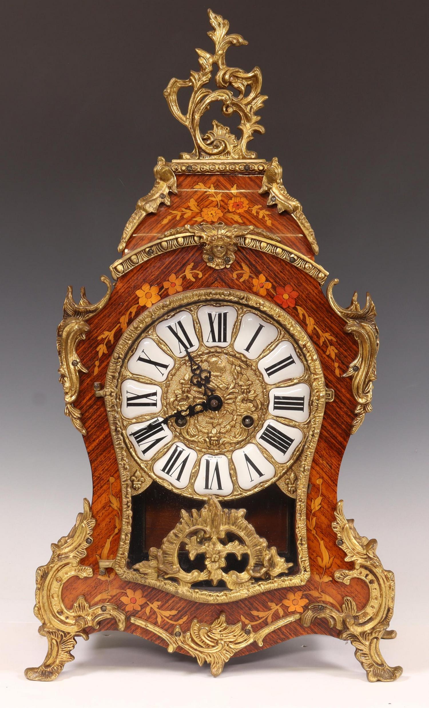 LOUIS XV STYLE GILT-METAL MOUNTED BRACKET CLOCK (1 of 7)