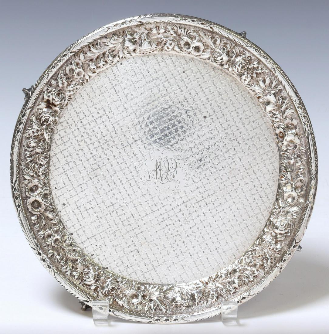ANDREW WARNER BALTIMORE COIN SILVER SALVER (1 of 5)