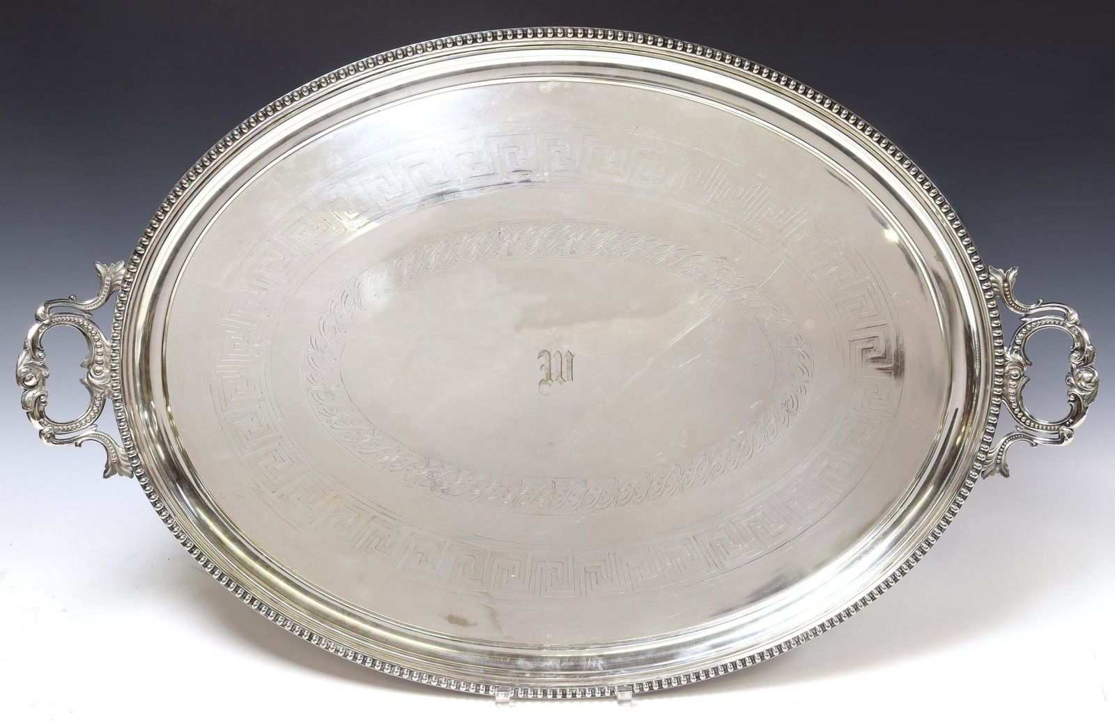 ROGERS & BRO. LARGE SILVERPLATE SERVING TRAY (1 of 5)