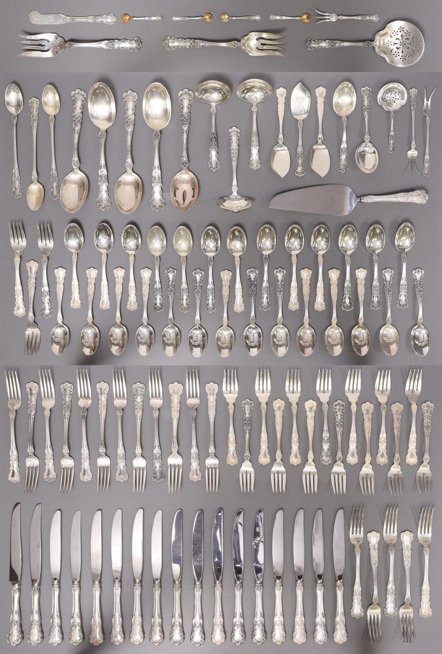(107) GORHAM STERLING 'BUTTERCUP' FLATWARE (1 of 3)