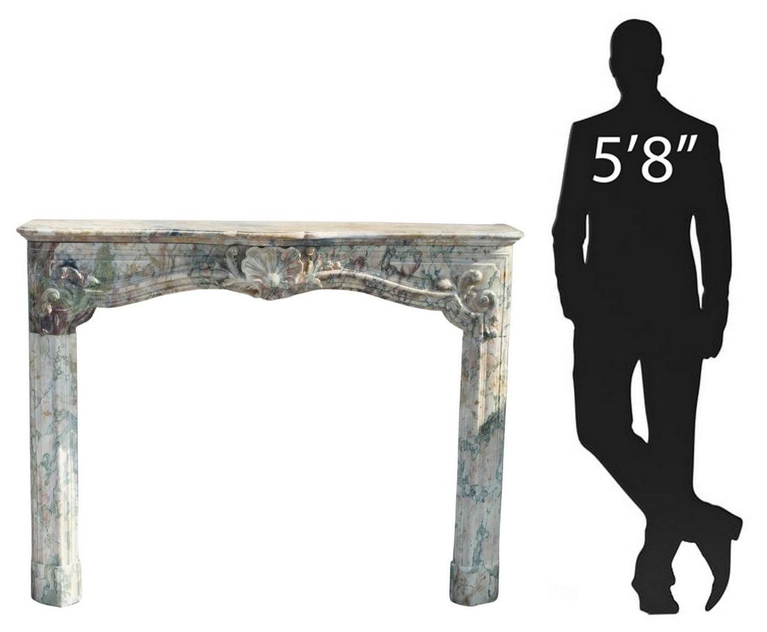 LOUIS XV STYLE MARBLE FIREPLACE SURROUND (1 of 7)