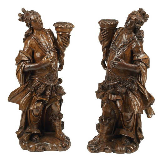 Wood Candle Holders