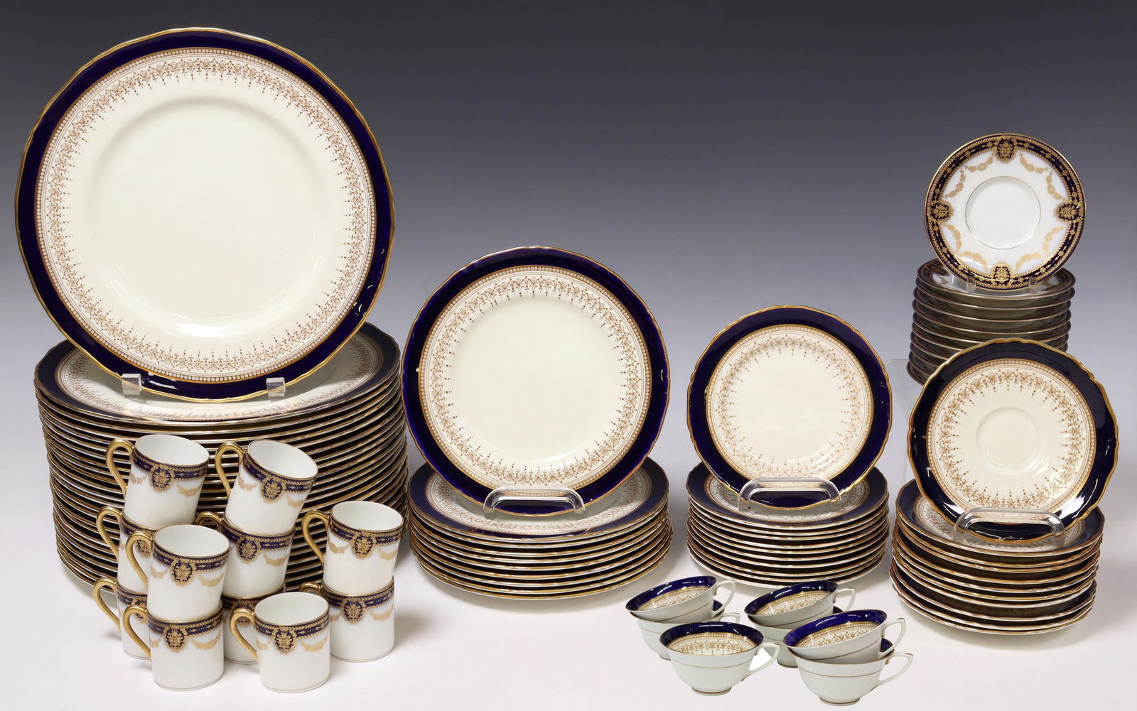 (85) COBALT ROYAL WORCESTER & BAVARIAN PORCELAIN (1 of 5)