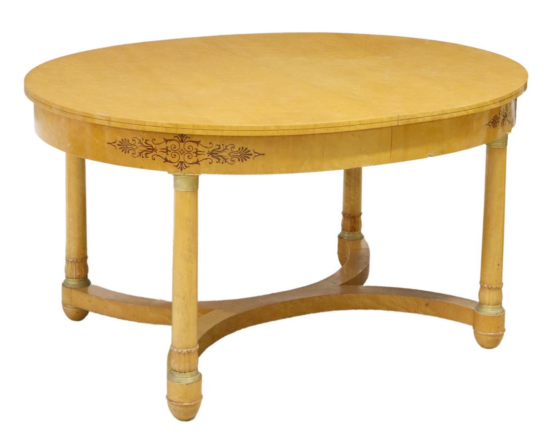 FRENCH EMPIRE STYLE EXTENSION DINING TABLE (1 of 5)